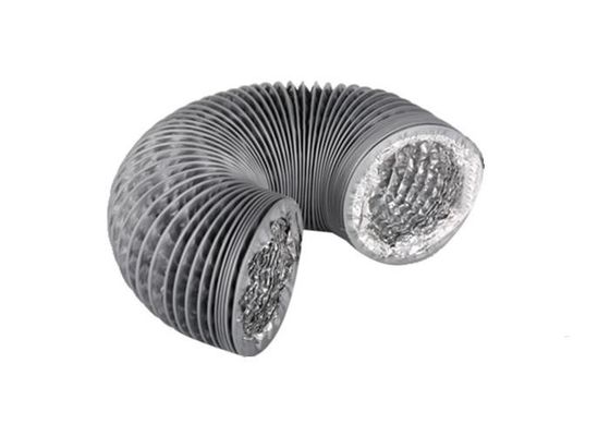 Grey Duct Fan Accessories ,  200mm inline exhaust fans Aluminum / PVC